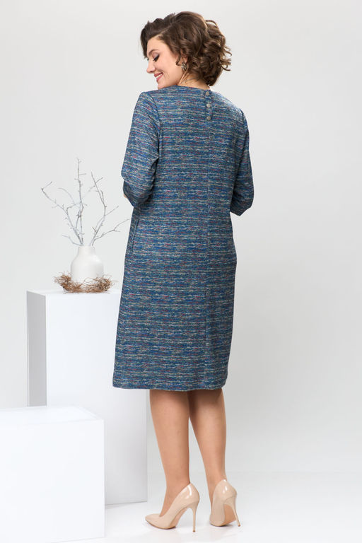 Платье Romanovich Style 1-2639 синий меланж фото 3