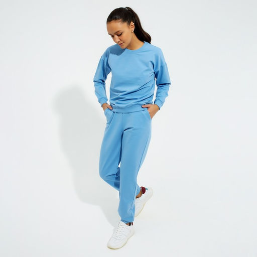 Костюм женский (свитшот, брюки) MINAKU: Casual Collection, размер 42, голубой
