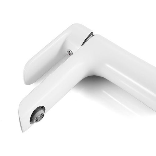 Смеситель для умывальника, белый/хром, Calipso, IDDIS, CALSB00i01  фото 3