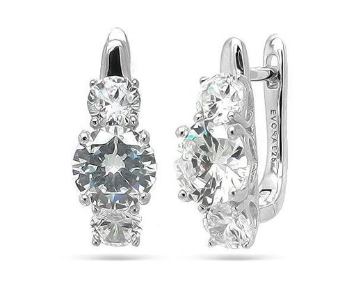 Серьги из серебра куб.циркон., МЦВ172