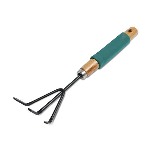 Рыхлитель Greengo, длина 30.5 см, 3 зубца, деревянная ручка с поролоном
