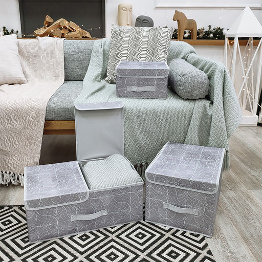 Короб стеллажный с крышкой, малый, 28*30*16 см Valiant  фото 41