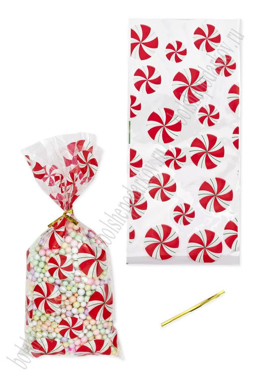 Пакеты фасовочные с рисунком "Леденец" 12,5*27 см (50 шт) SF-7824