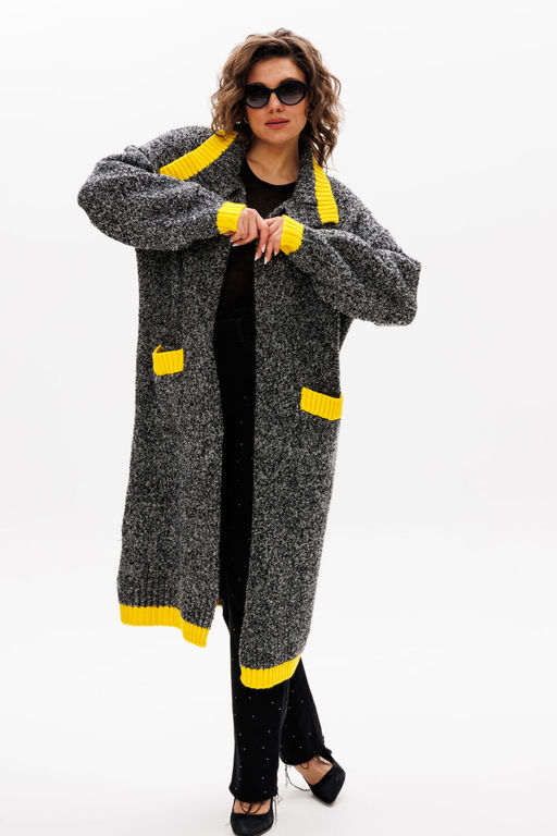 Кардиган Michel Chic 366 серый меланж фото 7