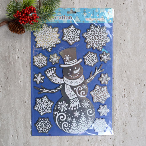 Наклейка новогодняя 48х24 Новый год / 610-288 /уп 12/300/ (Дед Мороз ) - Галеонтрейд фото 3