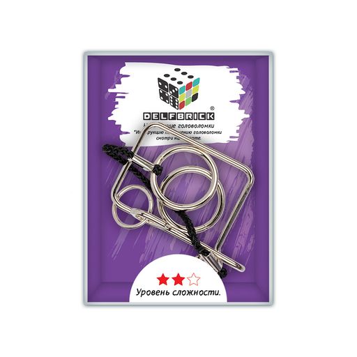 DELFBRICK DLM-25 Головоломка металлическая 1 шт Ловушка 4 элемент