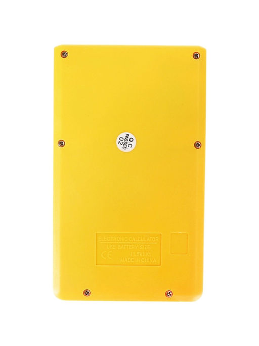 Калькулятор карманный 08-разрядный, корпус желтый