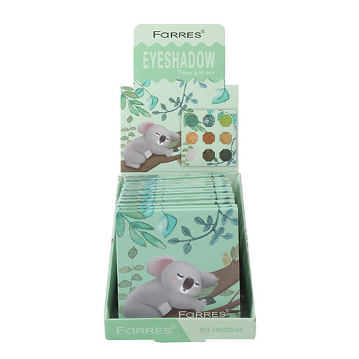 FARRES /HB200-05/ Тени для век 9 цветов Коала. (12) - Farres cosmetics фото 2