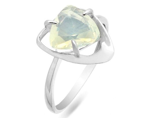 Кольцо из серебра лунный камень, КП78