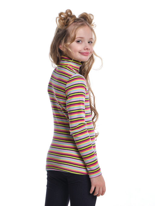 Водолазка в полоску UD 0281 розовая полоска - Mini maxi фото 2