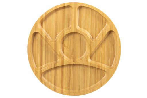 Менажница бамбуковая 25,5*25,5*1,8 см 6 секций - Elan gallery фото 4