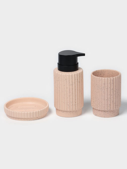 Набор для ванной SAVANNA Крошка, 3 предмета, дозатор для мыла, стакан, мыльница фото 2