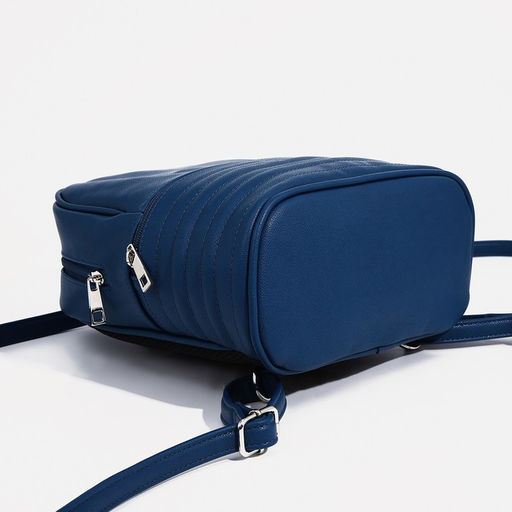 Рюкзак молодёжный, отдел на молнии, цвет синий - Simaland фото 3