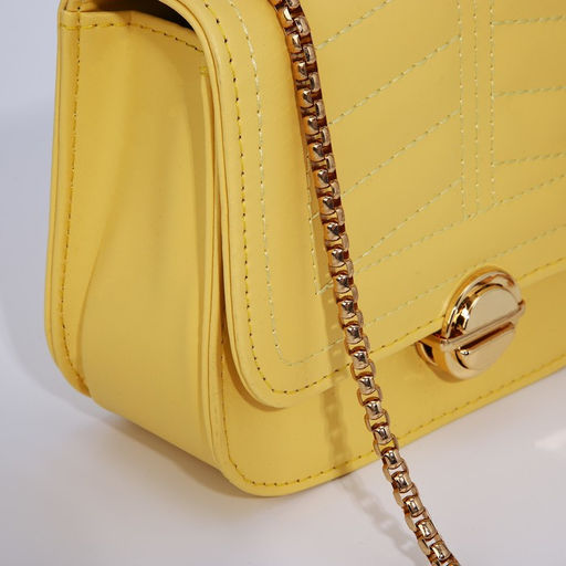 Сумка-мессенджер на клапане, цвет жёлтый - Simaland фото 6