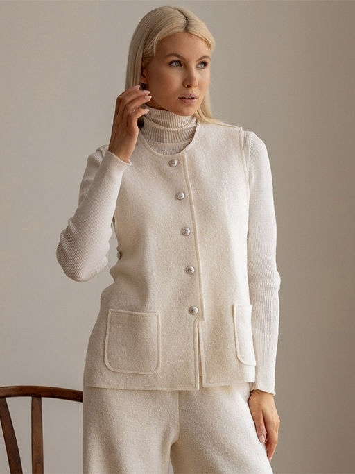 Жилет женский шерсть 60%, вискоза 40% - Волтри фото 2