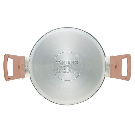 51868 WERNER Набор посуды ELETTO 6 предметов (ковш 1,7л, кастрюли 2,4л/3,6л, крышки), нерж.сталь