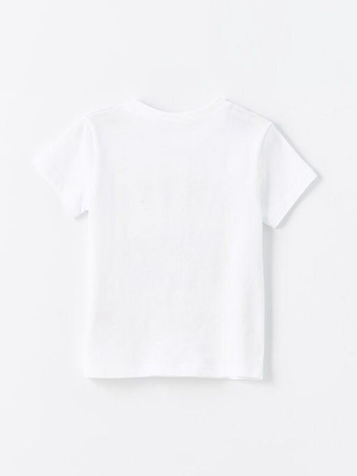 Bisiklet Yaka K?sa Kollu Mickey Mouse Bask?l? Erkek Bebek Ti??rt - Waikiki фото 2