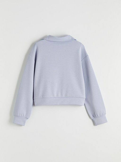 Polo Yaka K?z ?ocuk Sweatshirt