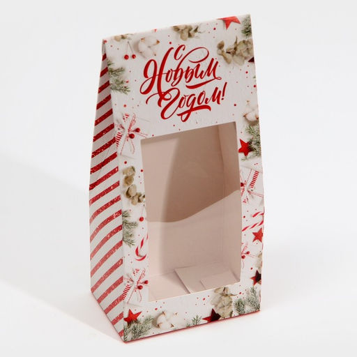 Цена за 5 шт. Коробка складная «С Новым годом!», 9×19×6 см