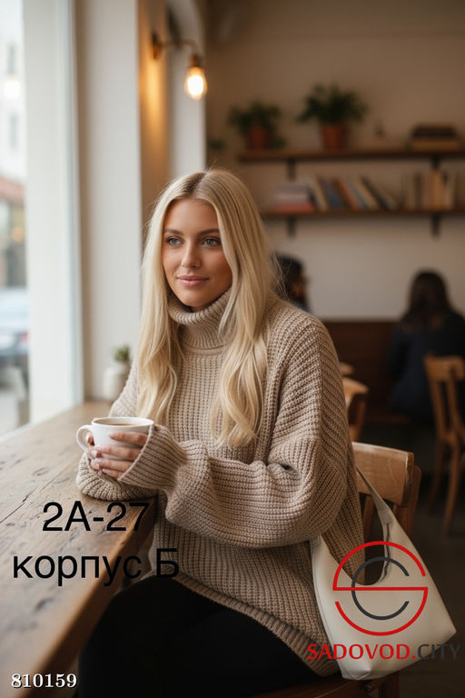 Свитер водолазка вязанная - Bruno фото 3