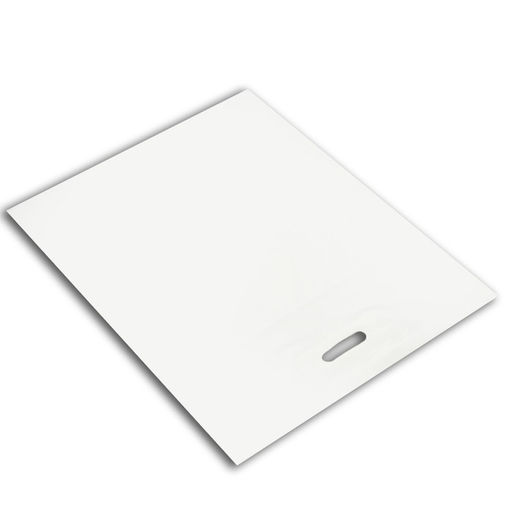 Цена за 50 шт. Пакет полиэтиленовый с вырубной ручкой, белый, 40?50 см, 30 мкм - UPAK LAND фото 2