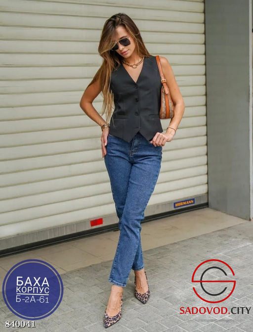 Джинсы с высокой посадкой - Bruno фото 2