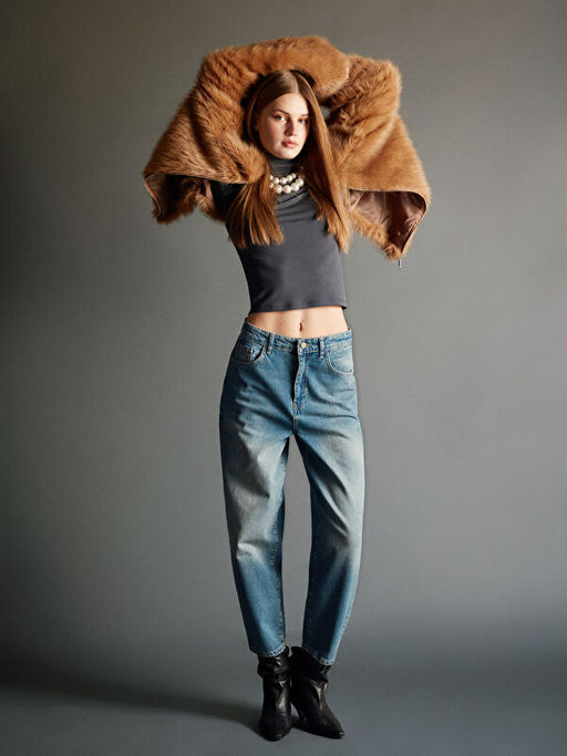 Balloon Fit Kad?n Jean Pantolon