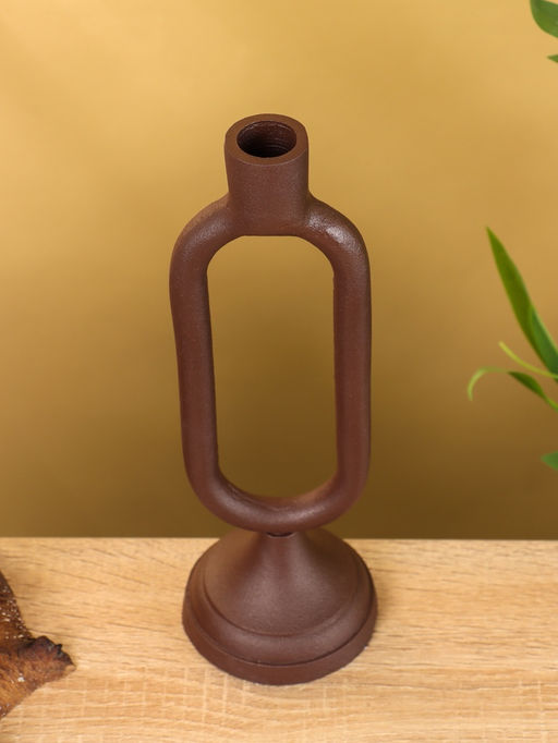 Подсвечник на 1 свечу «Шоколад», 8.5х,8.5×26 см