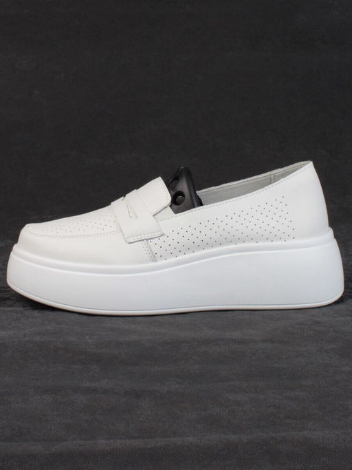 03-SD13-1D WHITE Полуботинки женские (натуральная кожа)