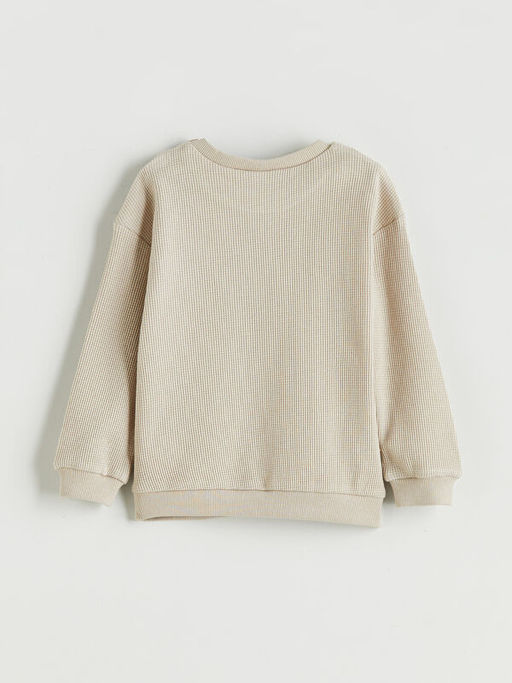 Bisiklet Yaka Basic Erkek Bebek Sweatshirt