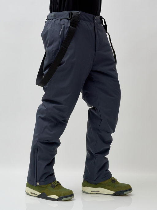 Горнолыжный костюм мужской зимний темно-серого цвета 392TC - Leifensh фото 26