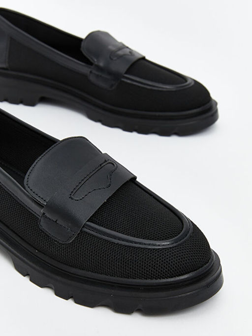 Deri G?r?n?ml? Kad?n Loafer