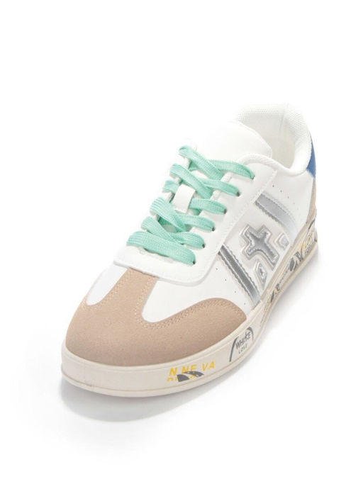 05-6015-8 WHITE Кроссовки женские (искусственные материалы) - No name фото 5