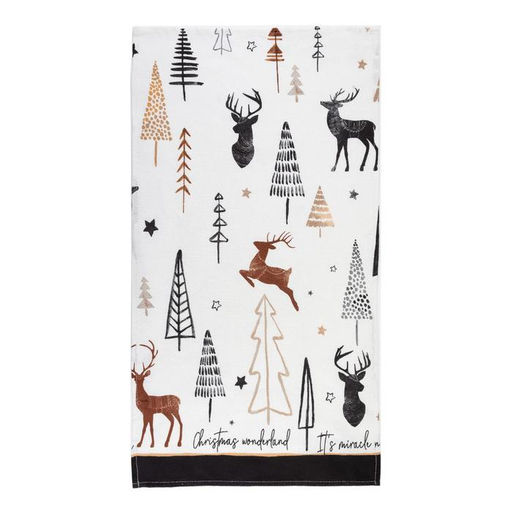 Цена за 2 шт. Полотенце Доляна X-Mas 40?70 см, 100%хл, рогожка 164 г/м?