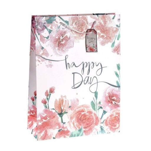 Цена за 12 шт. Пакет подарочный 31x42x12см Цветы / 5157XL /уп 12/300/ - Галеонтрейд фото 3