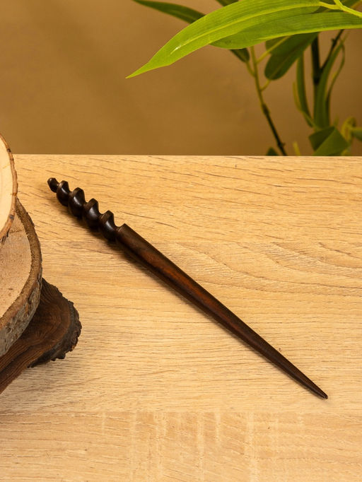 Шпилька для волос, 20 см, дерево Соно, тёмно-коричневая