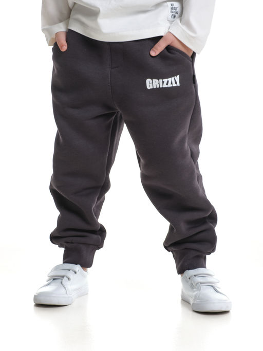 Брюки для мальчика штаны спортивные 22-7682 темный графит - Mini maxi фото 8