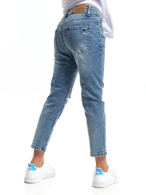 Детские джинсы 33-Е1014 синий - Mini maxi фото 2