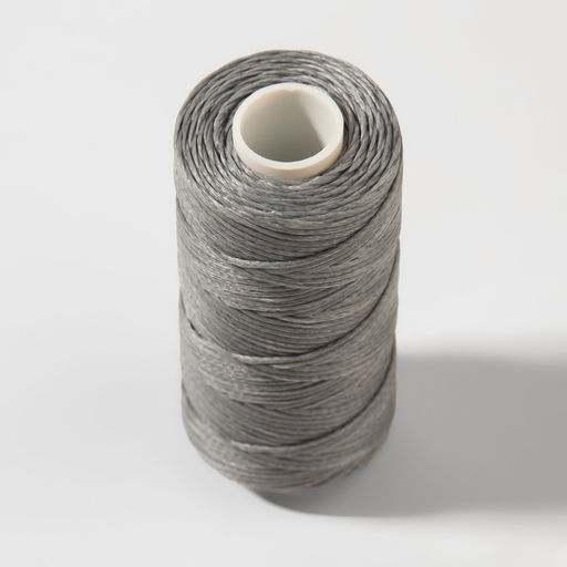 Нитки вощёные, плетёные, плоские, 150D/16, 0.8 мм, 50±2 м, светло-серые