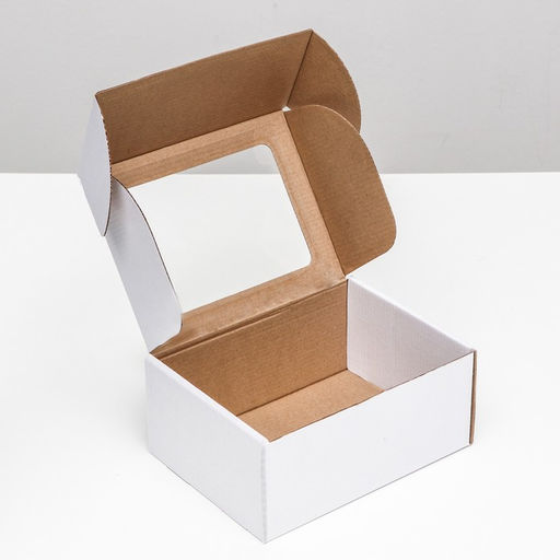 Цена за 5 шт. Коробка самосборная, белая с окном, 22 х 16,5 х 9,5 см - Simaland фото 4