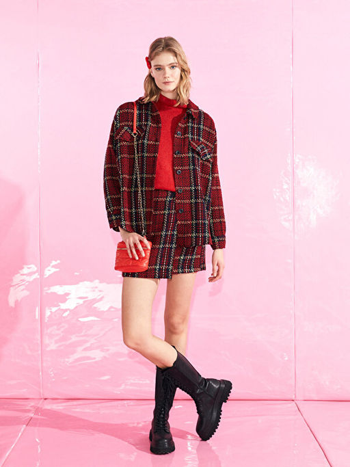 Kemer Kapamal? Ekose Kad?n Etek