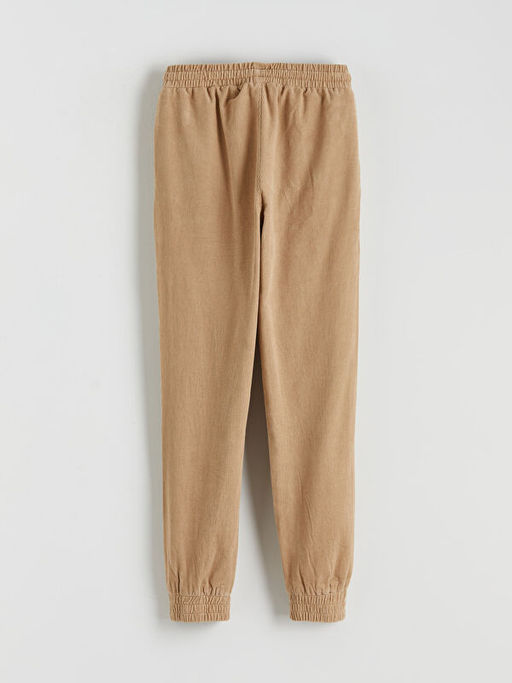 Beli Lastikli Kadife Erkek ?ocuk Jogger Pantolon