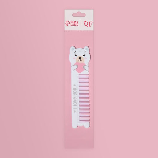 Расчёска фигурная «Мишутка», 14.7×3.8 (±1) см