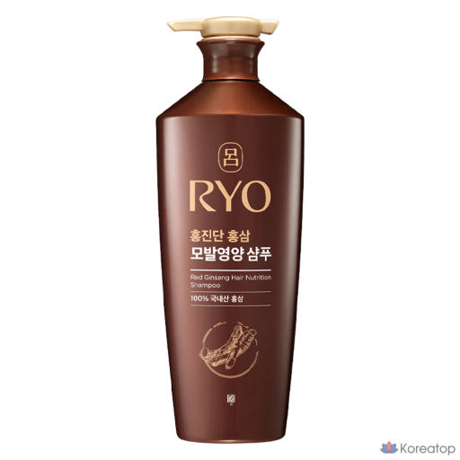 Ryo Hongjindan Red Ginseng Nutrition Shampoo - Питательный шампунь с красным женьшенем, 820мл