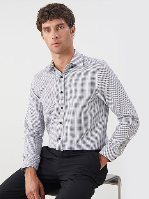 Regular Fit Uzun Kollu Ekose Arm?rl? Erkek G?mlek