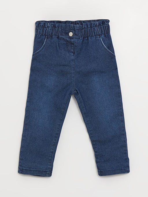 Beli Lastikli Basic K?z Bebek Jean Pantolon - Waikiki фото 3