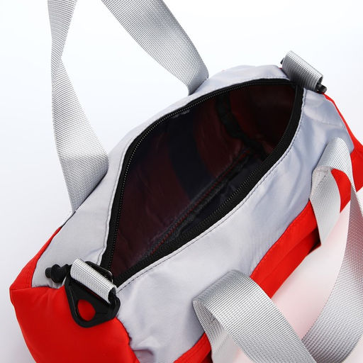 Сумка молодёжная на молнии, цвет красный - Simaland фото 5