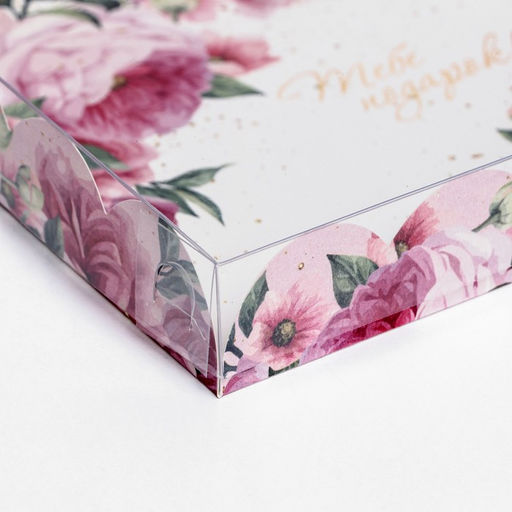 Цена за 5 шт. Коробка для печенья, Тебе подарок 15?15?3 см