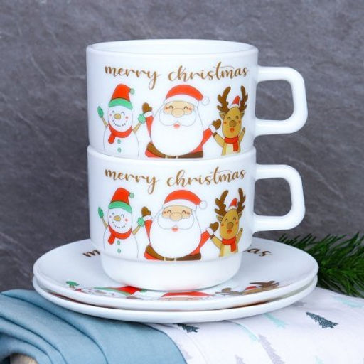 Чайный набор 12 предметов 250 мл / N-KFB250P60-6 (K2321) /уп 12/Новогодний - Галеонтрейд фото 6