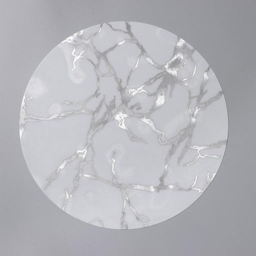 Цена за 12 шт. Салфетка сервировочная на стол Мрамор, d=38 см, цвет белый - Simaland фото 4